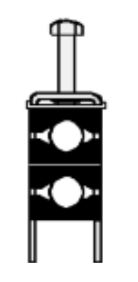 Крепление кабеля FIMO OX М/ 2x12 Крепление кабеля FIMO OX М/ 2x12